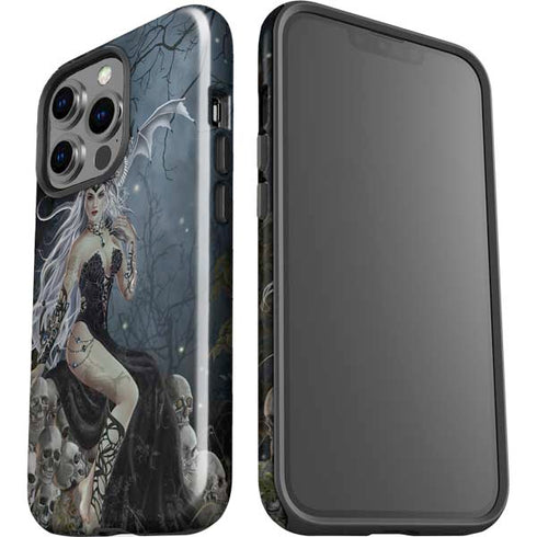 Gothic Queen with Silver Dragon by Nene Thomas iPhone 15 Pro Impact Case